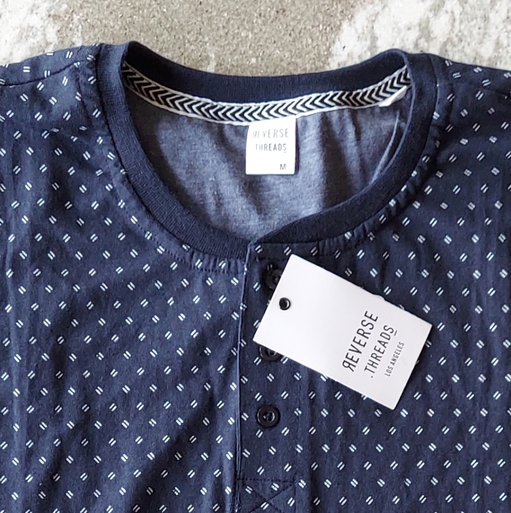 Reverse Threads Henley Teeshirt